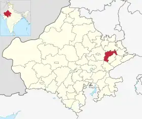 Localisation de District de Dausa