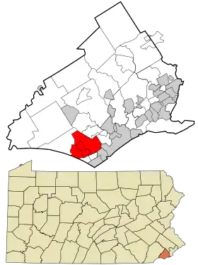 Localisation de Upper Chichester Township