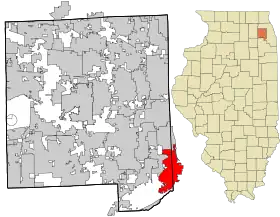 Localisation de Burr Ridge