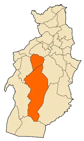 Localisation de Daïra de Cheria