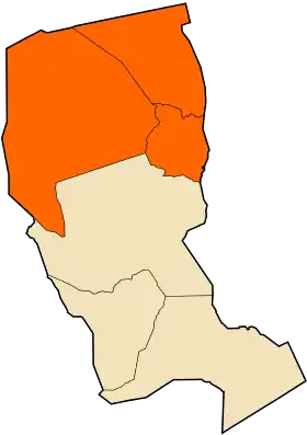 Localisation de Daïra d'In Amenas