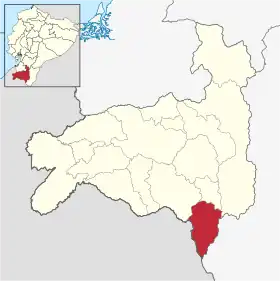 Localisation de Canton d'Espíndola