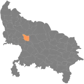 Localisation de District de Farrukhabad फ़र्रुख़ाबाद ज़िला