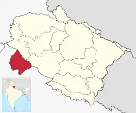 Localisation de District de Haridwar