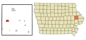 Localisation de Anamosa