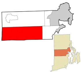 Localisation de West Greenwich