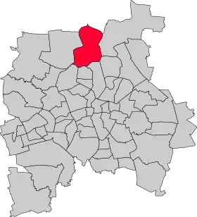 Localisation de Wiederitzsch