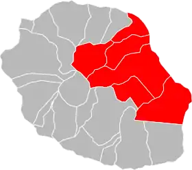 Localisation de Communauté intercommunale Réunion Est