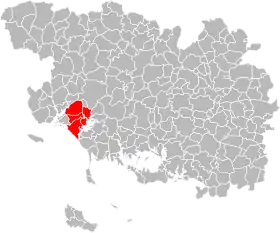 Localisation de Blavet Bellevue Océan Communauté