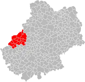 Localisation de Communauté de communes Cazals-Salviac