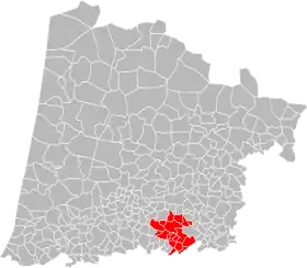 Localisation de Hagetmau Communes Unies