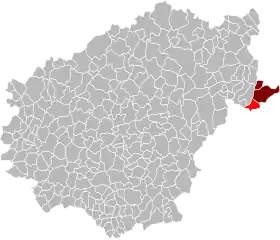 Localisation de Communauté de communesde Bort-les-Orgues, Lanobre et Beaulieu