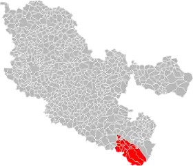 Localisation de Communauté de communes des Deux Sarres