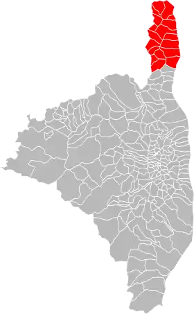 Localisation de Communauté de communes du Cap Corse
