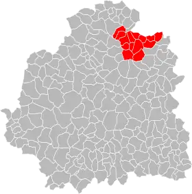 Localisation de Communauté de communes du canton de Vatan