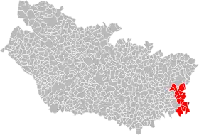 Localisation de Communauté de communes du Pays hamois