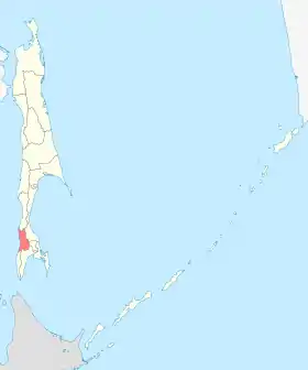 Localisation de Raïon de Kholmsk