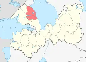 Localisation de Raïon de Priozersk