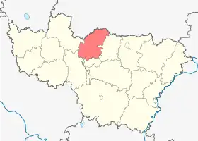 Localisation de Raïon de Souzdal