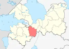 Localisation de Raïon de Tosno