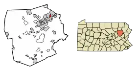 Localisation de West Pittston