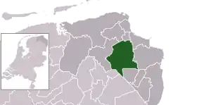 Localisation de Midden-Groningue