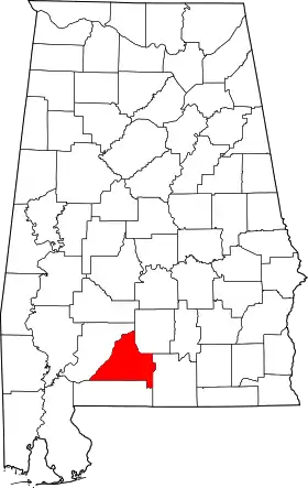 Localisation de Comté de Conecuh(Conecuh County)