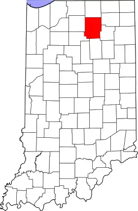 Localisation de Comté de Kosciusko(Kosciusko County)