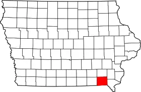 Localisation de Comté de Van Buren(en) Van Buren County