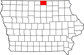 Localisation de Comté de Worth