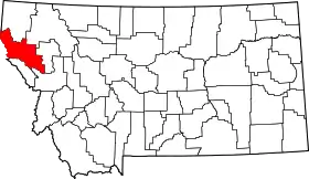 Localisation de Comté de Sanders(Sanders County)