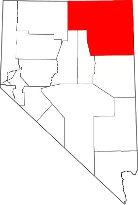 Localisation de Comté d'Elko(Elko County)