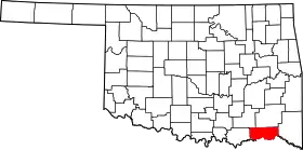 Localisation de Comté de Choctaw(Choctaw County)