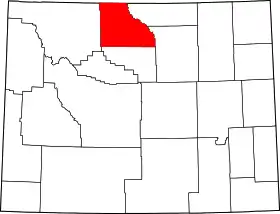 Localisation de Comté de Big HornBig Horn County)