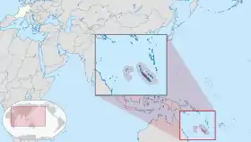 Localisation de Nouvelle-Calédonie