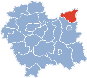 Localisation de Powiat de Dąbrowa