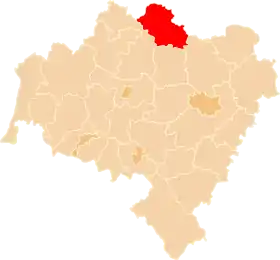 Localisation de Powiat de Góra