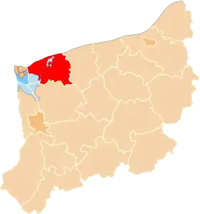 Localisation de Powiat de Kamień