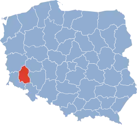 Localisation de Voïvodie de Legnica