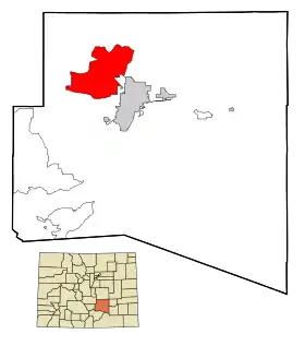 Localisation de Pueblo West