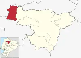 Localisation de Canton de Puerto Quito