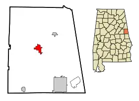 Localisation de Wedowee