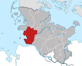 Localisation de Arrondissement de Dithmarse