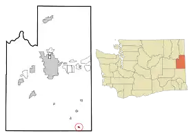 Localisation de Latah