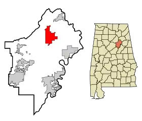 Localisation de Ashville