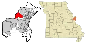 Localisation de Maryland Heights