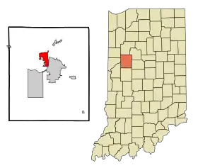 Localisation de West Lafayette