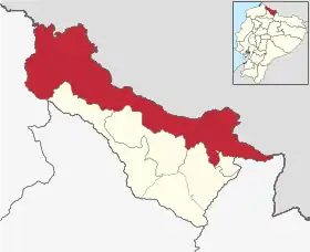 Localisation de Canton de Tulcán