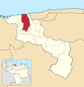 Localisation de Santiago Mariño