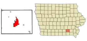 Localisation de Ottumwa